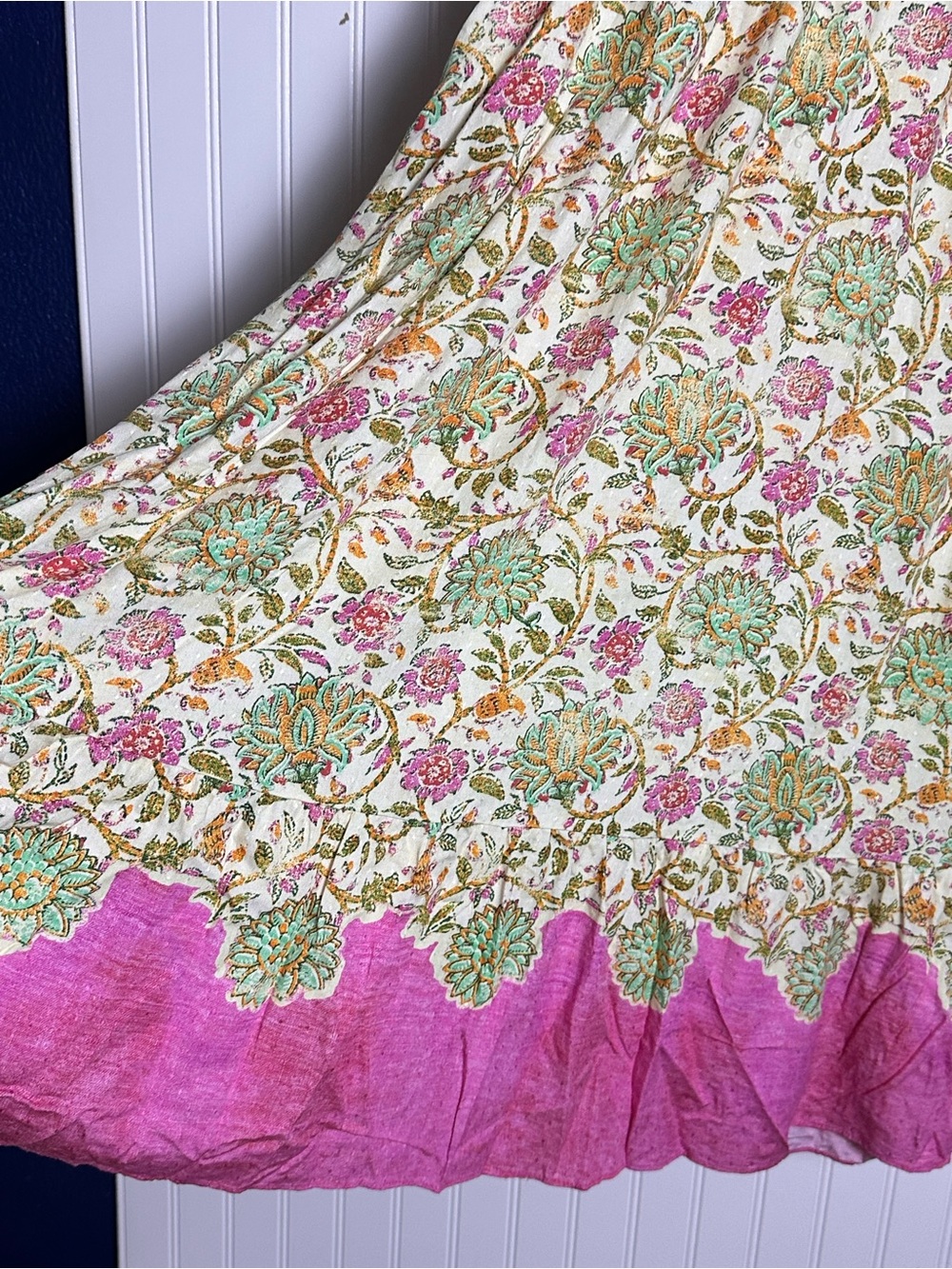 Farmers Market Puff Sleeve Maxi Dress  L Bohemian Puff sleeves flowy - Picture 11 of 13